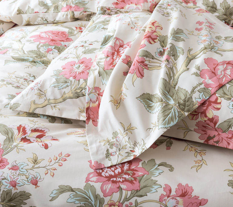 French Country Garden Toile Floral Printed Duvet Cover Asian Style ...